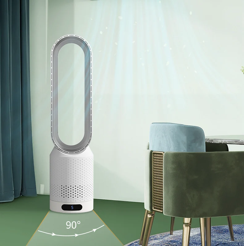 Ventilador Sin Aspas De Torre Silencioso Oscilante Portátil