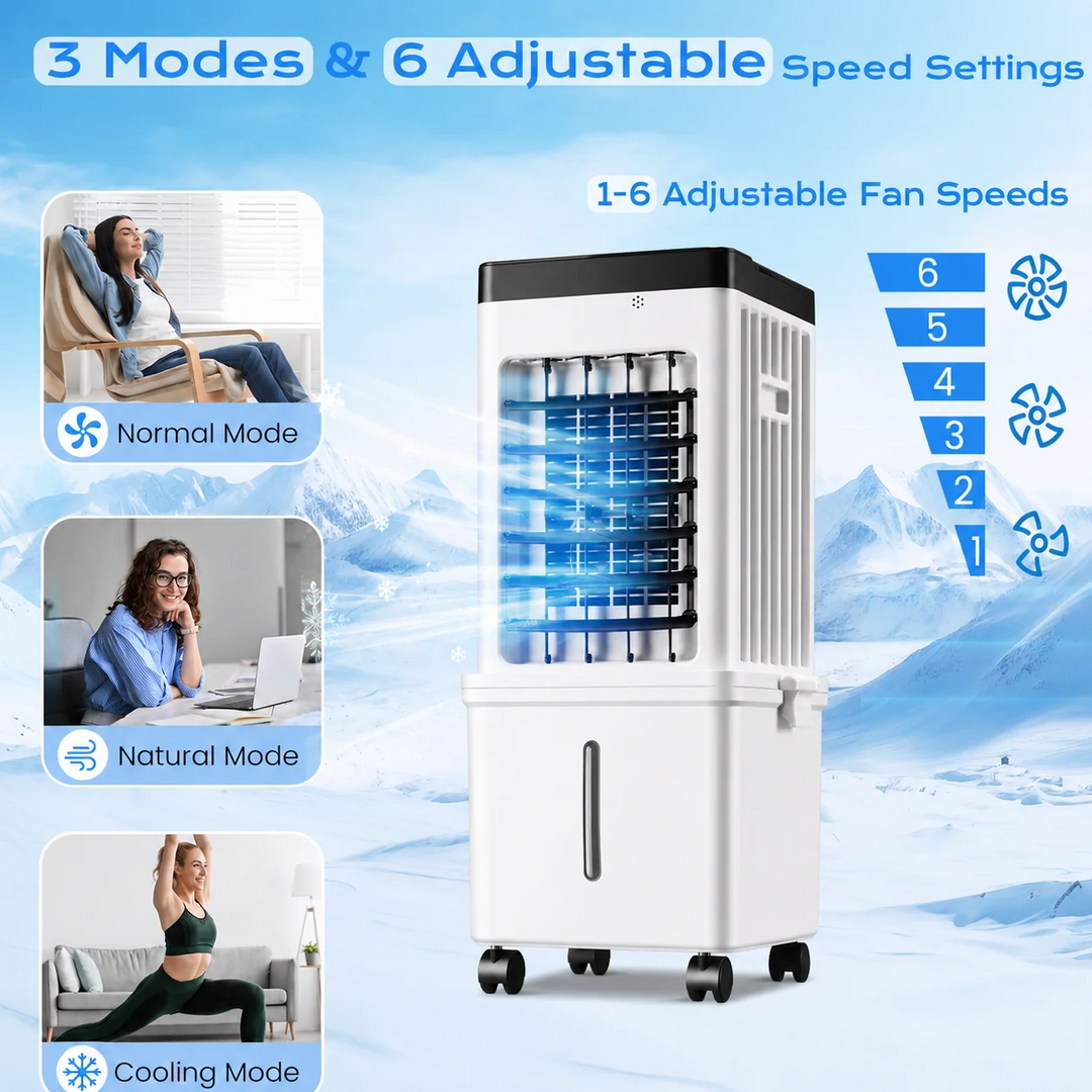 Aire Acondicionado Portátil Climatizador Enfriador Con Control Remoto