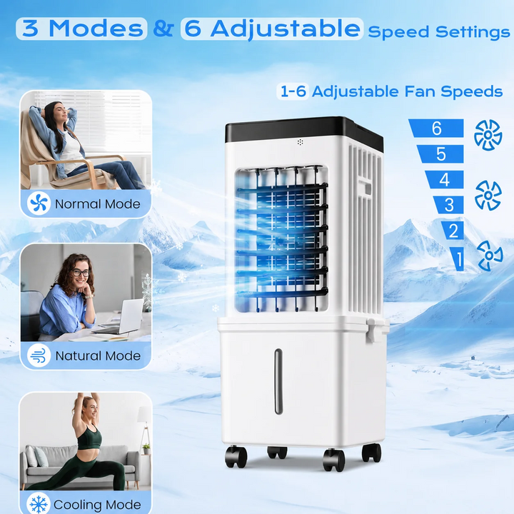 Aire Acondicionado Portátil Climatizador Enfriador Con Control Remoto
