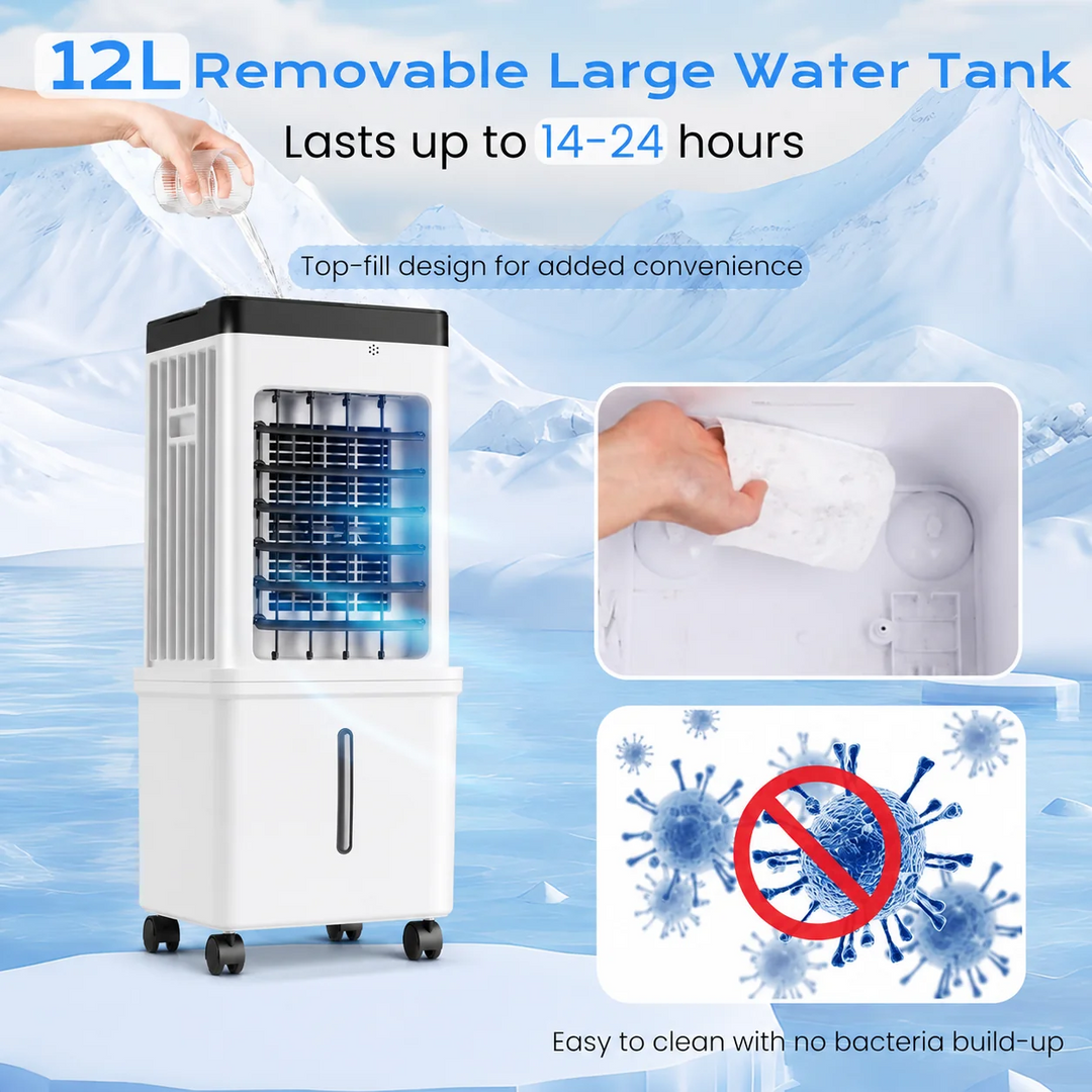 Aire Acondicionado Portátil Climatizador Enfriador Con Control Remoto