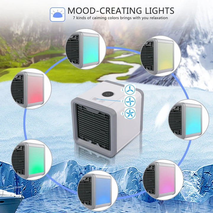 Aire Acondicionado Portátil Climatizador Evaporativo Mini USB