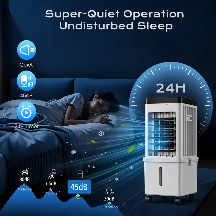 Aire Acondicionado Portátil Climatizador Enfriador Con Control Remoto