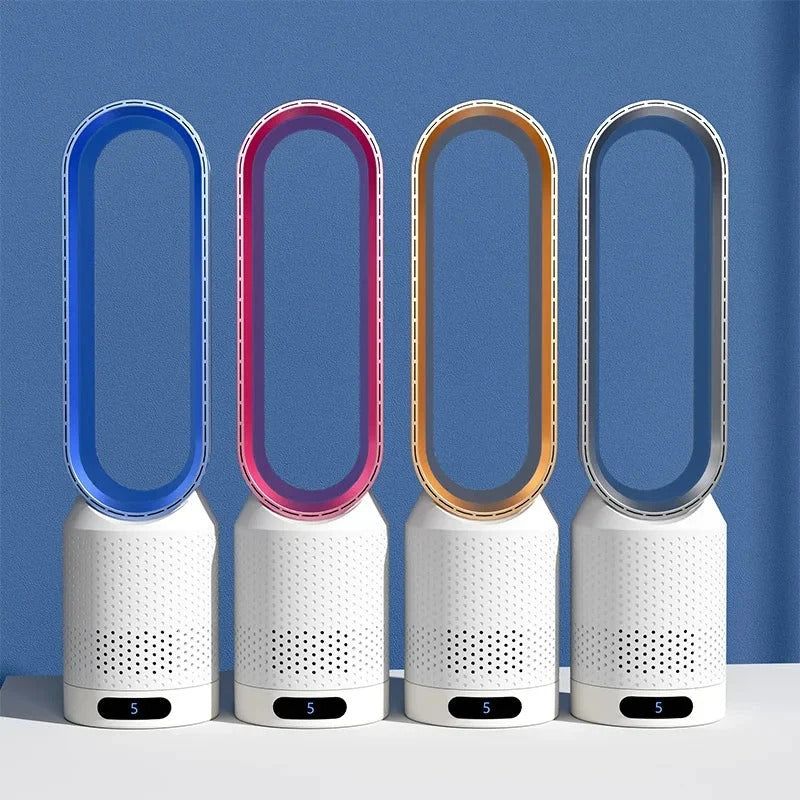 Ventilador Sin Aspas De Torre Silencioso Oscilante Portátil
